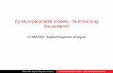 (5) Multi-parameter models - Summarizing the …reich/ABA/notes/multipar.pdf(5) Multi-parameter models - Summarizing the posterior ST440/550: Applied Bayesian Analysis ST440/550: Applied