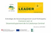 Estratègia de Desenvolupament Local Participatiu Consorci ...lcc.cat/wp-content/uploads/2016/05/presentacio-est... · Impuls de polítiques i programes de fixació de població jove,