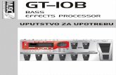 wmu GT-10B aprs BASS EFFECTS PROCESSOR · za same konektore, a ne za kablove njihovo re|anje u lanac - sekvencu efekata koje - pri spajanju preporu~ujemo upotrebu Rolandovih koristite