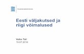 Eesti väljakutsed ja riigi võimalused · 2018-08-06 · Ekspordi osakaal SKPst näitab Eesti majanduse avatust ja sõltuvust maailmakaubanduse tervisest 79,0 0,0 20,0 40,0 60,0