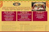 sriganeshatempleplano.org...Sri Ganesha Homam, Kalasa Puja, Sri Ganesha Abhishekam, Raja Alankaram, Trishathi Archana, Ratha Yatra and Visarjan, Deeparadhana, Mahaprasadam Please sponsor