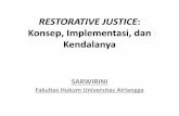 RESTORATIVE JUSTICE: Konsep, Implementasi, dan Kendalanyakik.pasca.unair.ac.id/wp-content/uploads/2017/10/RESTORATIVE-JUSTICE.pdf · Restorative Justice. merupakan reaksi atas: •
