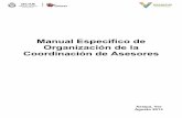Manual de Organizacion COORDINACION DE ASESORESveracruz.gob.mx/wp-content/uploads/sites/15/2013/... · *Organigrama, que muestra las áreas que integran la Secretaría de Turismo