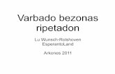 Varbado bezonas ripetadon · Lu Wunsch-Rolshoven (EsperantoLand): Varbado bezonas ripetadon Kial Esperantujo ne konscias tion? Emo ĉefe ĝui Esperanton Esperantujo estas bela –