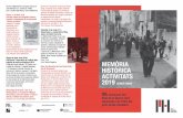 MEMÒRIA HISTÒRICA ACTIVITATS · 2019-01-31 · 80è aniversari del ... oberta a tothom de poemes seus Després d’un recorregut pels diferents àmbits de l’exposició conduït