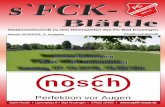 Stadionzeitschrift zu den Heimspielen des FC Bad Krozingen · 2019-02-03 · s`FCK-BAD KROZINGENFC1920 e. V Stadionzeitschrift zu den Heimspielen des FC Bad Krozingen Blättle nosch