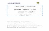 PLAN DE TRABAJO - Gobierno de Canarias...Plan de Trabajo del Departamento de Orientación 2016/2017 IES Canarias Cabrera Pinto 1. INTRODUCCIÓN Para la elaboración de este plan de