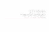 ACCIONA, s.A. y sociedades dependientes (Grupo consolidado) Informe de … · 2017-08-08 · ACCIONA Cuentas Anuales e Informe de Gestión consolidados 2016 183 CUENTA DE RESULTADOS
