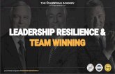 TEAM WINNING LEADERSHIP RESILIENCEolymworld.com/wp-content/uploads/2017/12/The-OlymWorld... · 2017-12-26 · Nắm vững hệ thống tối đa hóa năng suất. Tiếp cận case