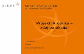 Projekt IR optika – zdaj pa akcija!mrezaznanja.si/files/2014/12/ir-optika_mreza_znanja_2014.pdf · 2014-12-03 · Kaj nas (jih) čaka - MIZŠ • pravnomočnost sklepov o izbiri