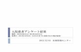 入院患者アンケート結果hospital.luke.ac.jp/about/approach/pdf/2013-satisfaction...項目別 回答率（1） 設問 回収数 正答数 正答率 無回答 無効 回答