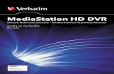 MediaStation HD DVR - Verbatim · 2. Preporučujemo uporabu adaptera i kabela napajanja dostavljenog s ovim uređajem. Uporaba drugačijeg adaptera i kabela napajanja može oštetiti