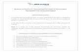MANUAL DE POLÍTICAS Y PROCEDIMIENTOS PARA LA …20 (derecho a la información) de la Constitución Política de Colombia. En este manual de políticas de tratamiento de datos personales