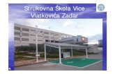 Strukovna Škola Vice Vlatkovića Zadar · 2016-04-05 · •Oko 750 učenika, 30 razrednih odjela •Četverogodišnji i trogodišnji programi u strojarstvu, elektrotehnici, brodogradnji,