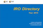 IRO Directory · 2015-09-24 · ค ำน ำ ทะเบียนรายชื่อนักลงทุนสัมพันธ์ของบริษัทจดทะเบียน