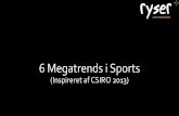 6 Megatrends i Sports...6 Megatrends i sport Perfekt fit Fra extreme til mainstream Mere end sport Sport for alle Ny rigdom, nye talenter Fra træningsdragt til habit PersonligePerfekt