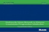 Türkiye’de İslam İktisadı ve Finansı Lisansüstü Programları … · 2019-01-03 · lararası ve Avrupa İlişkileri Bölümü’nde yüksek lisansını tamamlamıştır.