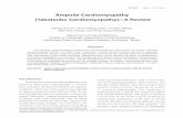 Ampulla Cardiomyopathy (Takotsubo Cardiomyopathy)-- - A Review · The ampulla cardiomyopathy (Takotsubo Cardiomyopathy) also known as stress- induced cardiomyopathy (SICD), or broken