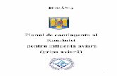 Planul de contingenta al României pentru influenţa aviarăold.ansvsa.ro/documente/admin/Planul de Contingenta Gripa... · 2012-03-20 · prezentul Plan de contingenta. In conformitate