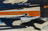 ASTA DI ARTE MODERNA E CONTEMPORANEA · 2019-05-14 · Art-Rite, il 30 maggio 2019, presenterà senza ombra di dubbio il catalogo dedicato all’arte moderna e contemporanea (Asta