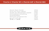 Vario Vario W Forté-AP Forté-BG - Baratza · Vario Vario W Forté-AP Forté-BG English Step 1. Inside the box you will find two separate boxes. The larger of the two contains the
