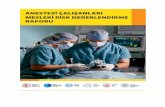 ANESTEZİ ÇALIŞANLARINDA - İstanbul Tabip Odası · Anestezi çalışma ortamına özgü sorunların tespiti ve çözümü yönündeki çalışmaların azlığı, yasal mevzuatın