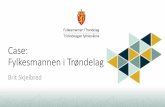 Case: Fylkesmannen i Trøndelag · Strategi for inter-/intranett I 01.10.2017 Innsynskrav avklare fagavd/arkiv I 01.11.2017 ... • fx samiske områder samt Forsvaret og forsvarsrelatert