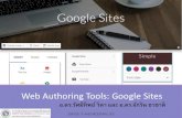 Web Authoring Tools: Google Sites · 2019-09-02 · นโยบายของ Google Sites Spam, malware, and phishing ไม่อนุญาตให้มีการ โฆษณาสแปม