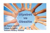 Diyabet ve Obezite Dr.Yahya Laleli 26-11-2014Okullara Göre Çocuklarda VKİ ... • Tıbbi beslenme rejimi – enerji dengesi ve obezitedenkaçınma – makrobesindağılımı, karbonhidrat