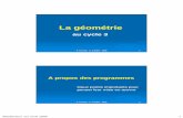 La La géométrie géométrieienmontbrison42.free.fr/Animations/geometrie%20cycle3/Geom%E9trie%20au... · Montbrison 1er avril 2009 1 R. R. Charnay Charnay -- G. G. CombierCombier