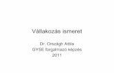 Dr. Országh Attila GYSE forgalmazóképzés 2011 ismeret.pdfA vállalkozási formák megnevezése:-egyéni vállalkozás,-társas vállalkozások, Közkereseti társaság, Betéti