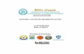 KONGRE ADIœRKİYE'DE KADINLARIN...KONGRE ADI Bitlis Uluslararası Sosyo-Ekonomik Araştırmaları ve Kalkınma Kongresi Tarih 27-28 Eylül 2018 Ev Sahibi Kurum BİTLİS EREN ÜNİVERSİTESİ