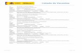 Listado de Vacantes - Unirioja · O.I.: CTBTO - Organización del Tratado de Prohibición Completa de los Ensayos Nucleares Categoría: P5 Austria-Viena Puesto: Chief - External Relations