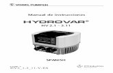 HYDROVAR - Россия Lowara · 2014-08-20 · 7.2.2 Cableado de la unidad Hydrovars al motor ... Hydrovar o en las componentes de alrededor (habrÆ que descargar primero los condensadores