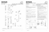 零 件 图 Floor-Mount Bath & Shower Faucet Floor-Mount Bath & Shower Faucet …resources.kohler.com/plumbing/kohlerapac/pdf/1206398-2_F... · 2017-12-21 · 安装步骤 INSTALLATION