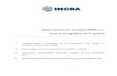 Objava poslovnih rezultata INGRE d.d. za prvo polugodište 2012. … · 2012-07-27 · rješavanja njihovih imovinsko-pravnih odnosa (arheološki nalazi, iskopine i usporenje radova