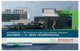 EPS815 – El banco de pruebas diesel y de alto rendimiento · la comprobación de bombas de alto rendimiento de última generación, así como inyectores common rail, todo esto es