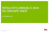 RÉSULTATS ANNUELS 2016 DU GROUPE SNCF · groupe sncf ± rÉsultats annuels 2016 6 ² 27 fevrier 2017 4,4 4,1 2015 2016 12,8% mop/ca …le dÉveloppement a ÉtÉ possible grÂce À