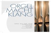 ORGEL MACHT KLANG · Johann Sebastian Bach 1685–1750 Concerto d-moll BWV 596 BWV 725 nach dem Concerto d-moll op.3 Nr. 11 für 2 Violinen, Violoncello, Streicher und B. c. von Antonio