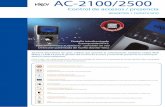 AC-2100 y AC-2500 · Son compatibles con el anti passback SR-100FP que avisa de la salida de usuarios que no han registrado previamente su entrada. INTERFACE DE COMUNICACIÓN TCP/IP,