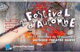 Programme Festival d'Automne CNRR TPM...Jean-Pierre Pommier, directeur du CNRR. édit o Le conservatoire est heureux de vous présenter la deuxième édition du Festival d’Automne