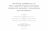 Activity patterns in the septal-hippocampal network ... · Activity patterns in the septal-hippocampal network predict voluntary locomotion Dissertation zur Erlangung des Doktorgrades