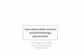 Kannabinoidide toimest psüühikahäirega patsientidelmedia.voog.com/0000/0024/3017/files/Ants Kask.pdf• Skisofreenia diagnoos 28/874 (2.7%) • Regulaarsetel kanepi kasutajatel