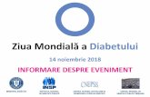 Ziua Mondială a Diabetului - dspb.ro...•Procentul persoanelor cu diabet tip 2 e în creștereîn majoritatea țărilor •79% din adulții cu diabet trăiesc în țările slab și