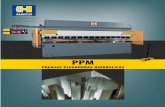 ppm - ESMA · Prensas plegadoras hidráulicas Nuestra extensa experiencia en la producción de prensas plegadoras hidráulicas, tanto máquinas convencionales como controladas por