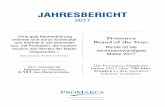 JAHRESBERICHT...2017 lancierten die Mitglieder von Promarca 6 381 neue Markenprodukte. Die Promarca-Mitglieder haben 2017 über 700 Mio.Franken in den Standort Schweiz investiert.