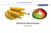 BANGO-Marktspiel · 2009-05-02 · Bango-Marktspiel WS 2008/2009 1. Das theoretische Marktgleichgewicht (Hausaufgabe Nr.3) 2. Ziel und Aufbau des Experiments 3. Cobweb-Modell: Preiszyklen