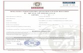 WELDING PROCEDURE QUALIFICATION RECORD · RECORD OF WELD TEST Visa of examining body’s representative GIANNI ARLEO Certificate n° QP-ITA-18-00690-rev.0 PAGE 2 Organization Name