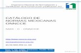 CATÁLOGO DE NORMAS MEXICANAS ONNCCE · ds-02 v36 11-11-19 página 2 de 24 precios sujetos a cambio sin previo aviso