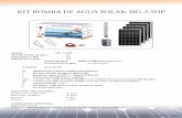 KIT BOMBA DE AGUA SOLAR: SIG-5sitecnosolar.com/wp-content/archivos/2015/08/Bomba-de... · 2015-08-26 · Bomba de agua solar 5.5HP Los kits se pueden instalar como sistema modular
